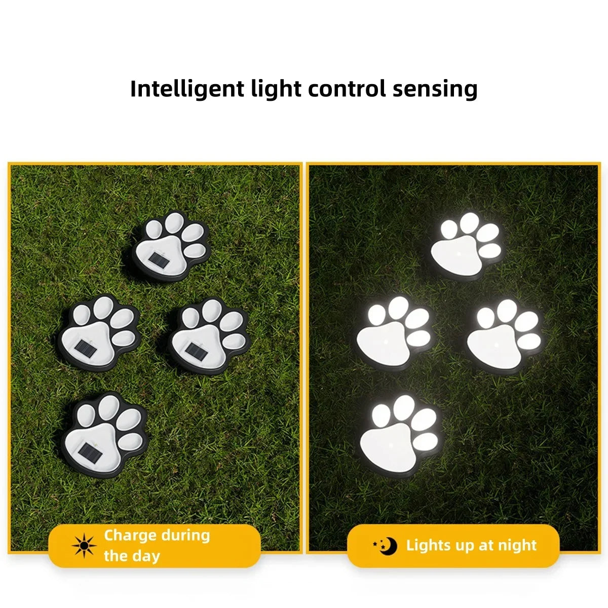 Dog Pawprints Solar Lights - Landscape Decoration