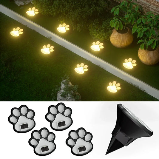 Dog Pawprints Solar Lights - Landscape Decoration