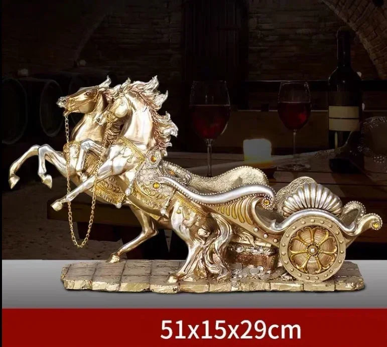 Creative Red Wine Racks Animal Horse Sculpture Decoration Household Living Room Wine Cabinet Decoration Crafts High-end Rack New