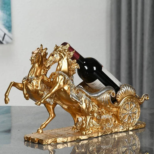 Creative Red Wine Racks Animal Horse Sculpture Decoration Household Living Room Wine Cabinet Decoration Crafts High-end Rack New