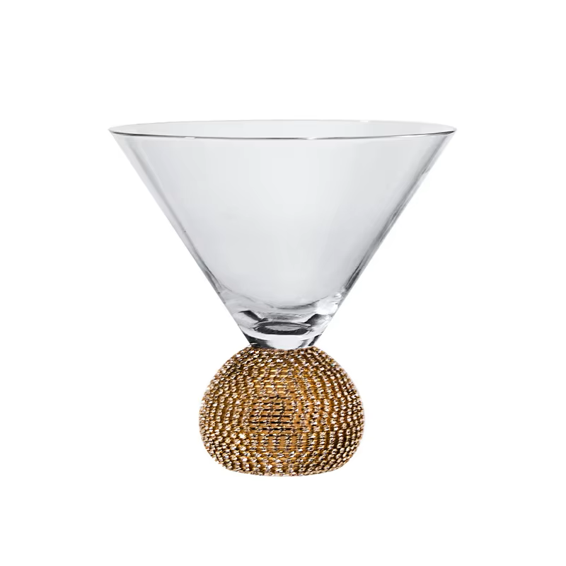 Crystal Cocktail Glass - Diamond Studded